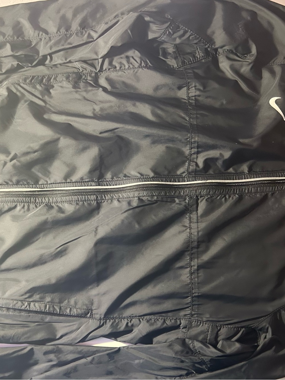Nike Black Shell Jacket with White Swoosh